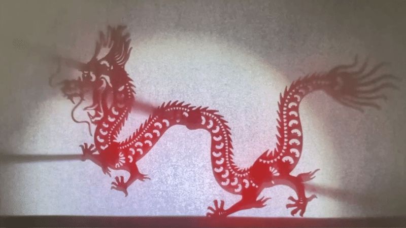 皮影-中国龙
