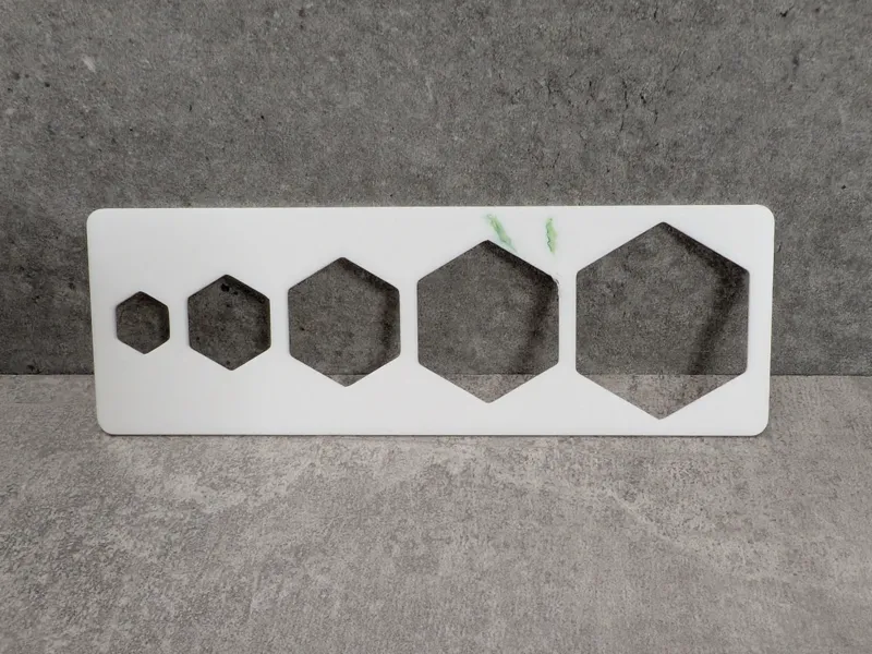 Hexagon Template - Geometry Tool (10-30mm)