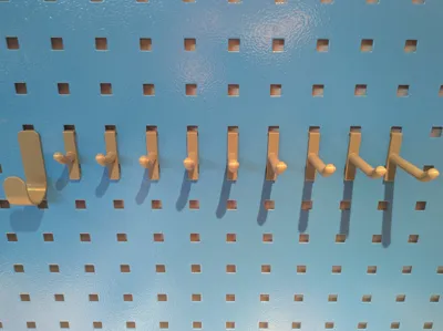 New Hook & Hangers for Square Pegboard