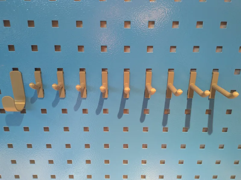 New Hook & Hangers for Square Pegboard