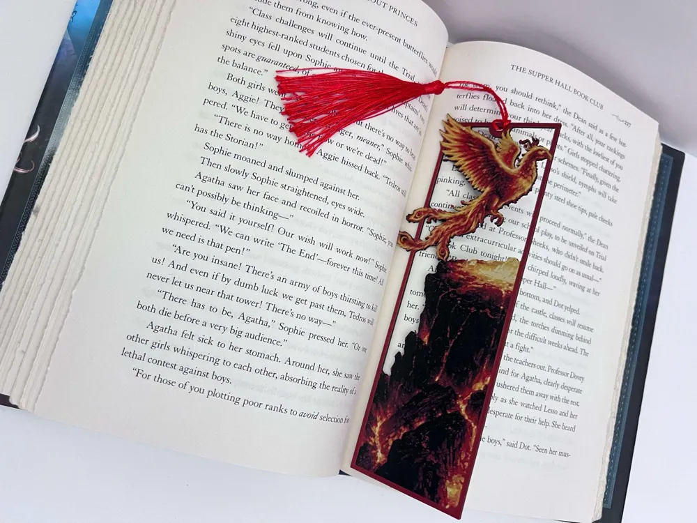 Lynx Rising Bookmark Phoenix Rising Bookmark by 3djd MakerWorld: Download Free 3D Models