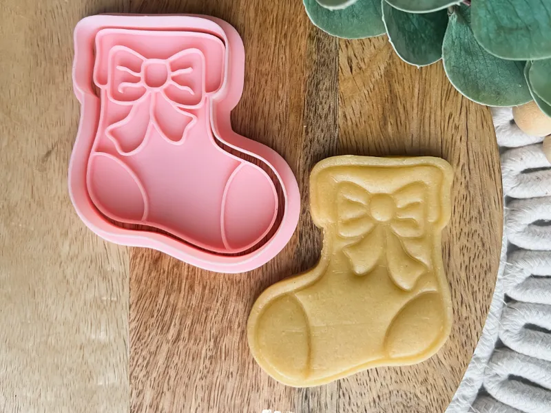 Christmas stocking Cookie cutter + stamp