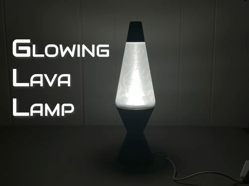 Glowing LED Lava Lamp