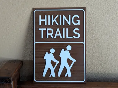 Hiking Trails Sign