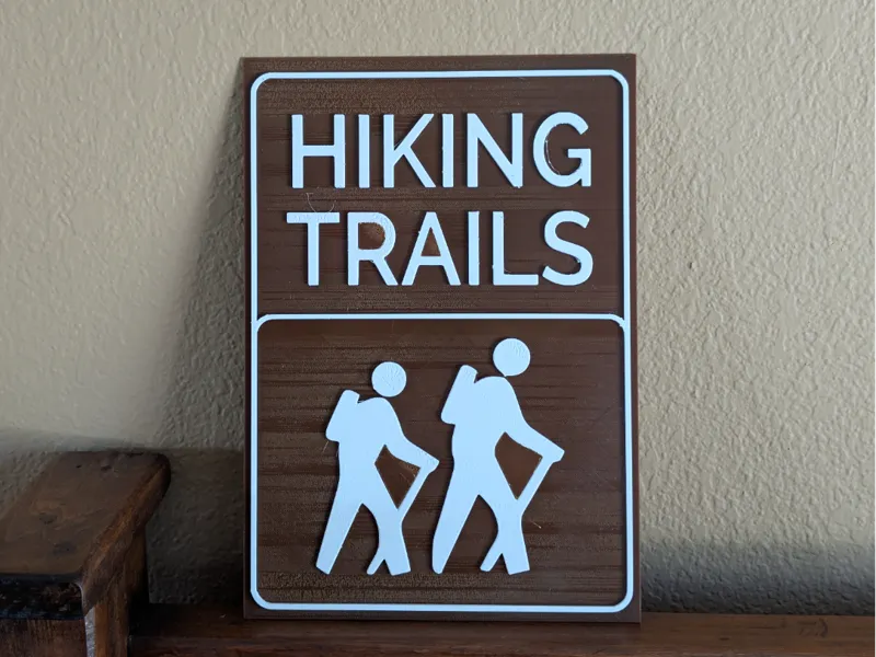 Hiking Trails Sign