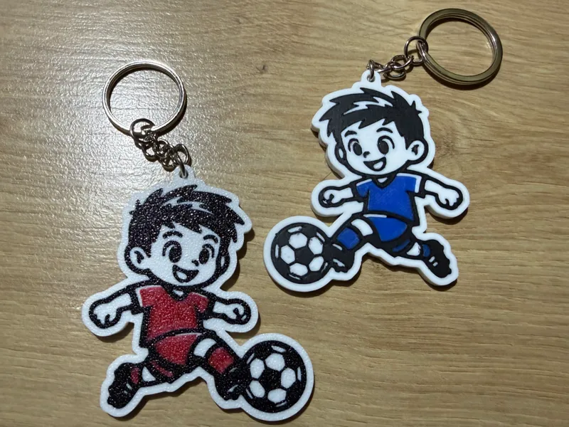 Footballer Keyring