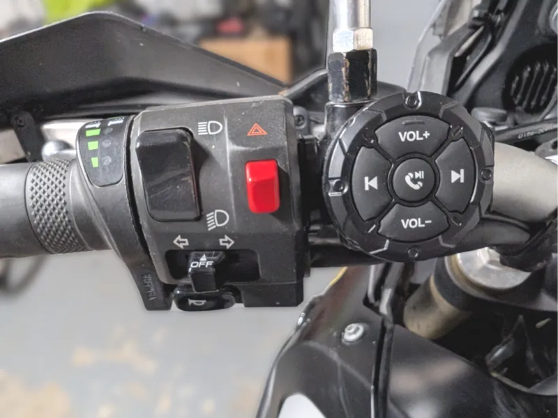 Bluetooth remote handlebar mount