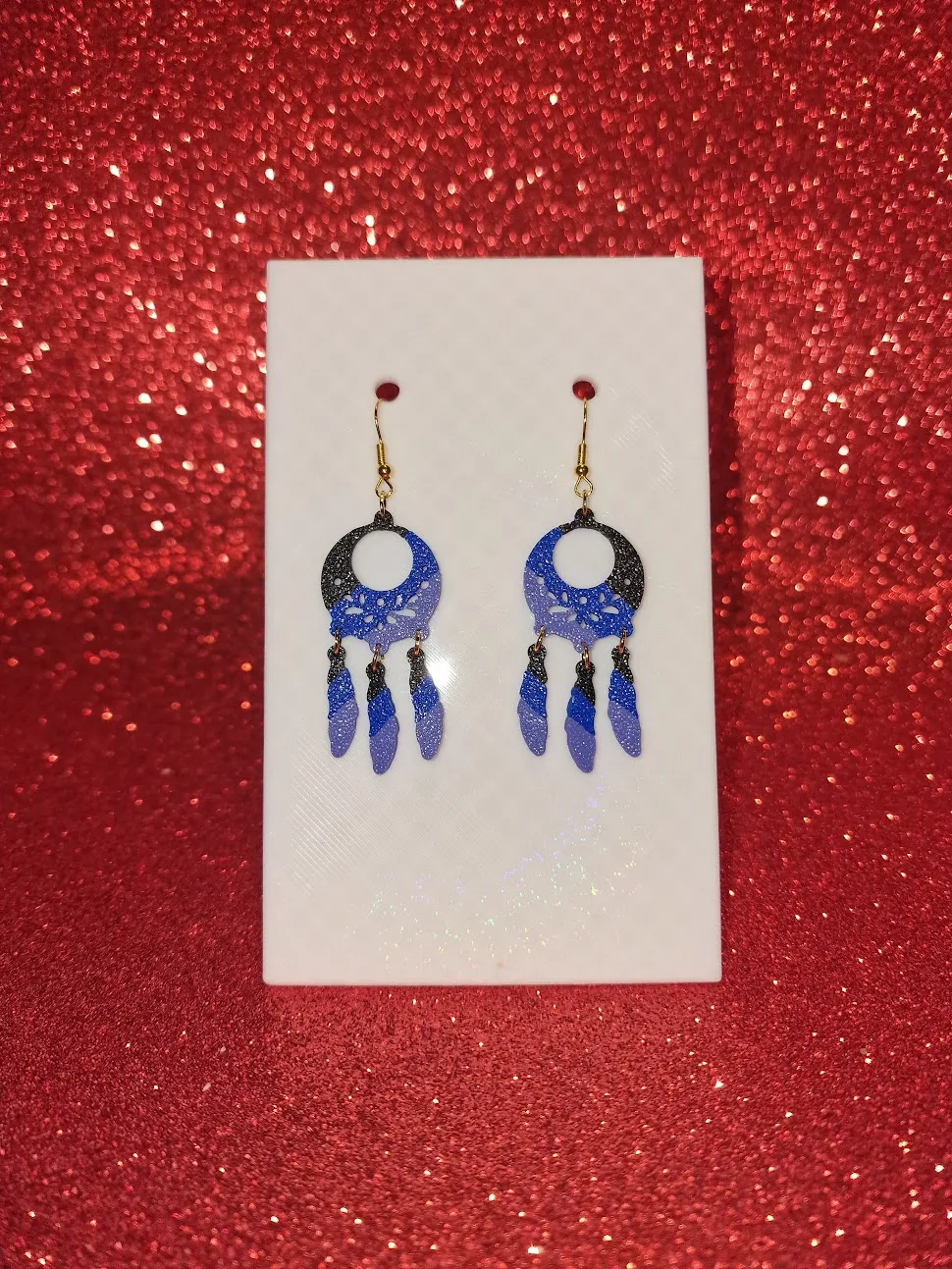 Flower catcher earrings view 2