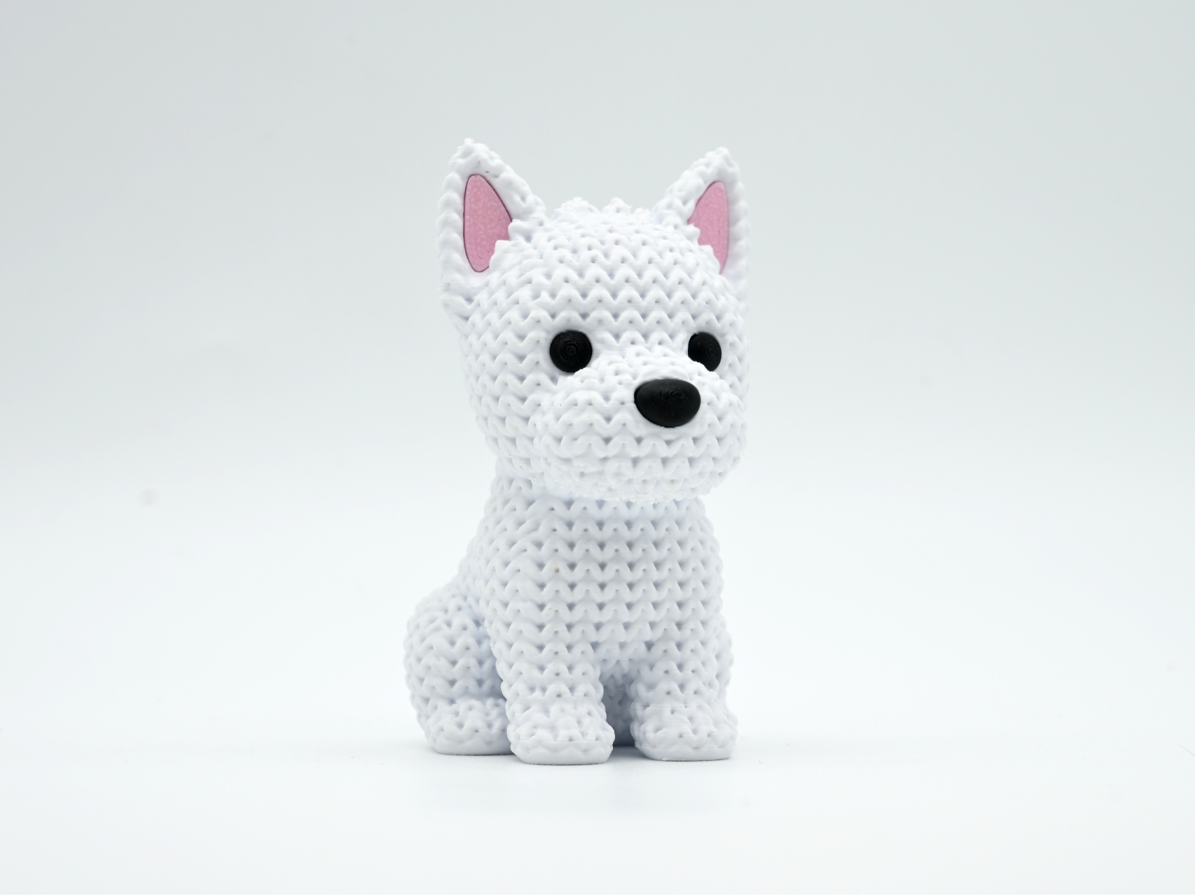 Knitted Westie Dog - 1