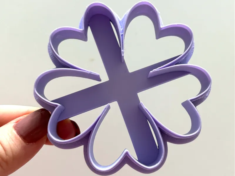 Quatrefoil Flower cookie cutter