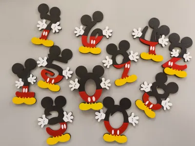 Mikey mouse numbers 1-10 NO AMS-SET A1/ALL PRINTER