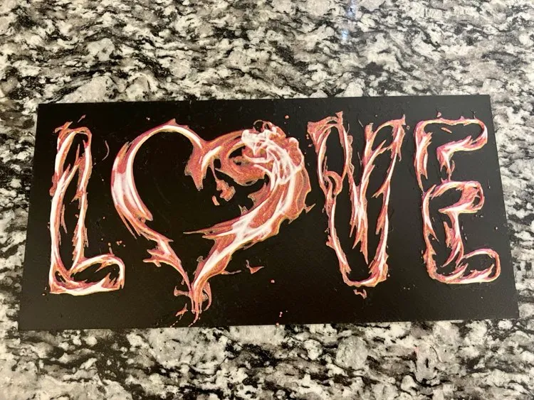 Love  3 color (HueForge print)