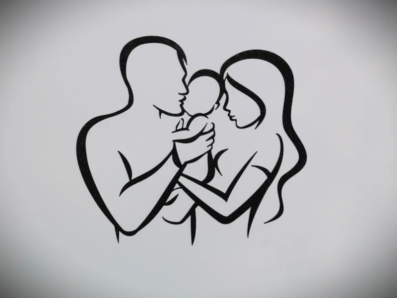 Newborn family wall art