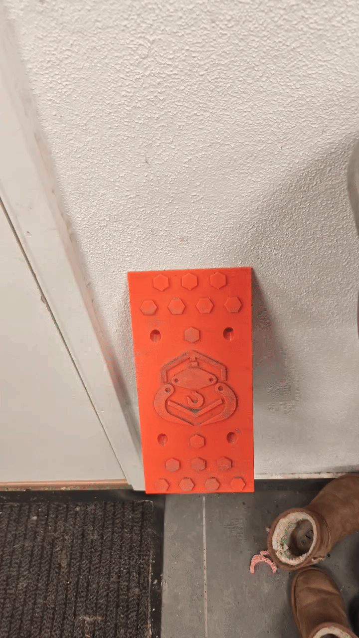 Universal Shoe & Foot rest - Wall mounted