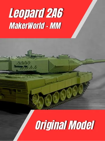 Letrero o emblema decorativo: 1/72 Leopard 2A6 — vista de referencia 2