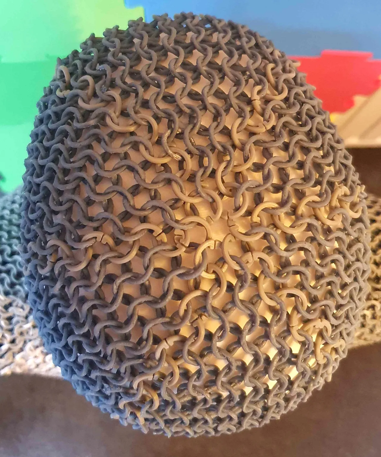 Chainmail Hood Coif for Cosplay view 3