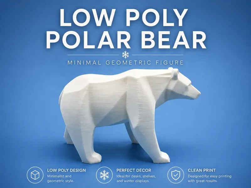 Low Poly Polar Bear
