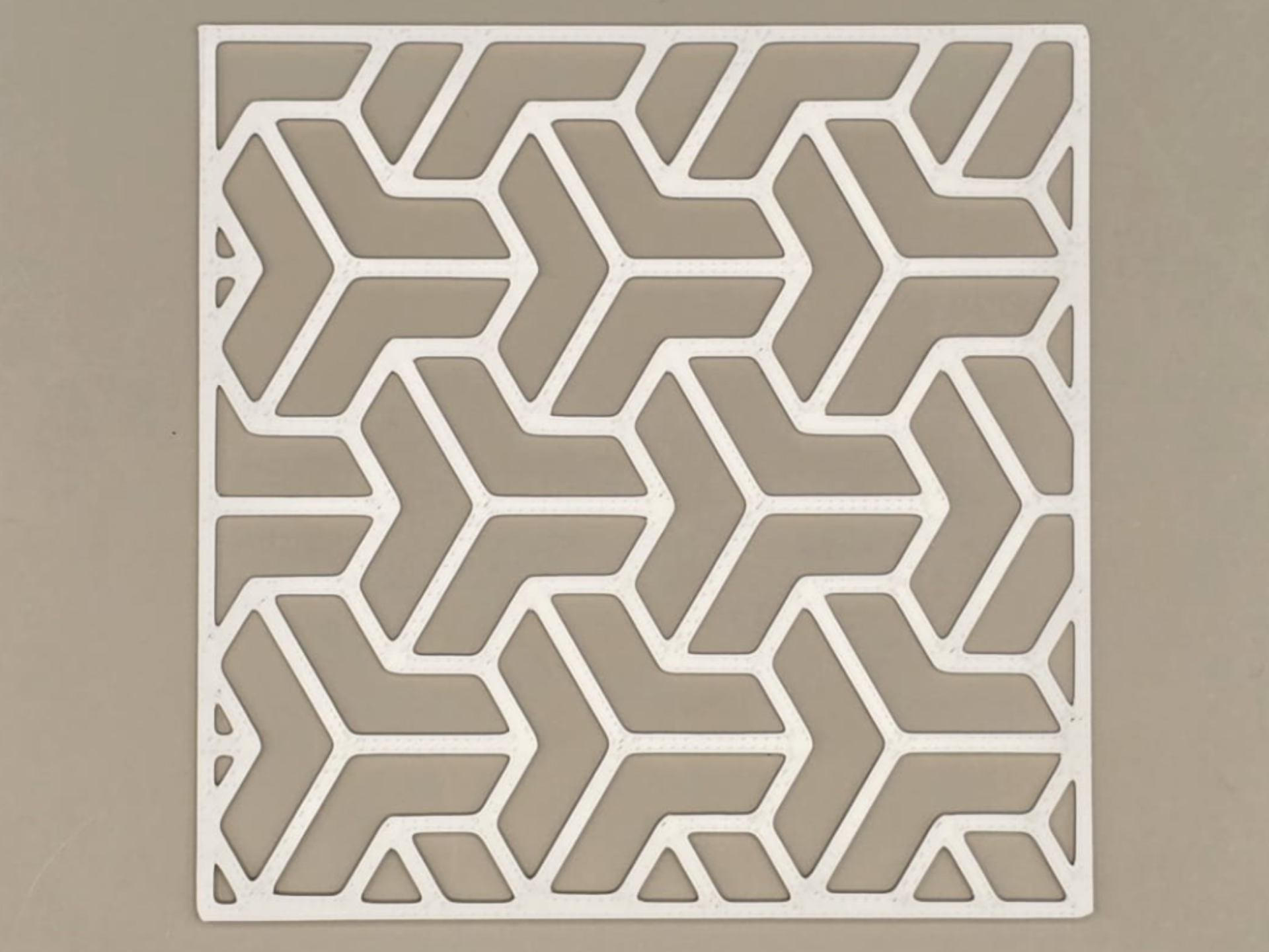 Hex Geometric Stencil Template