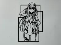 Silhouette Zero Two, déco murale — photo 2