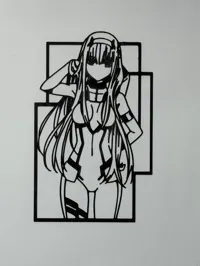 Silhouette Zero Two, déco murale — photo 3