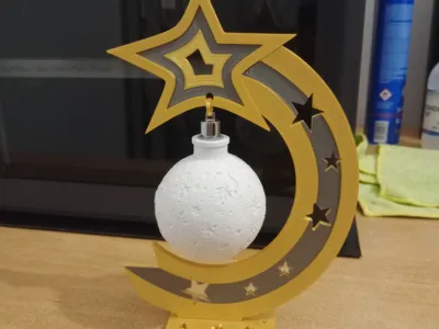 Star-shaped Christmas ball table stand