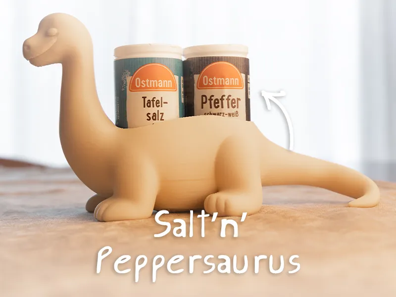 Dino Spice Holder – Salt’n’Peppersaurus