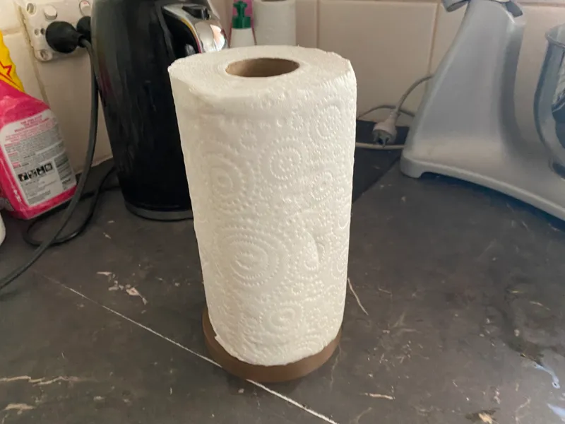 upright paper towel holder