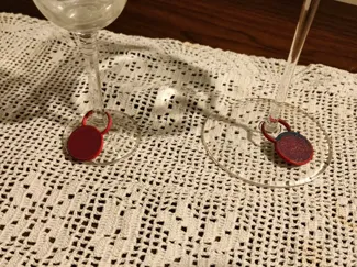 Customizable Wine Glass Tag – Stem Marker Ring