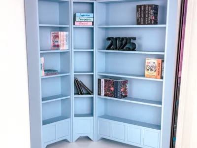 Expandable Mini Bookshelf - 5 Shelves