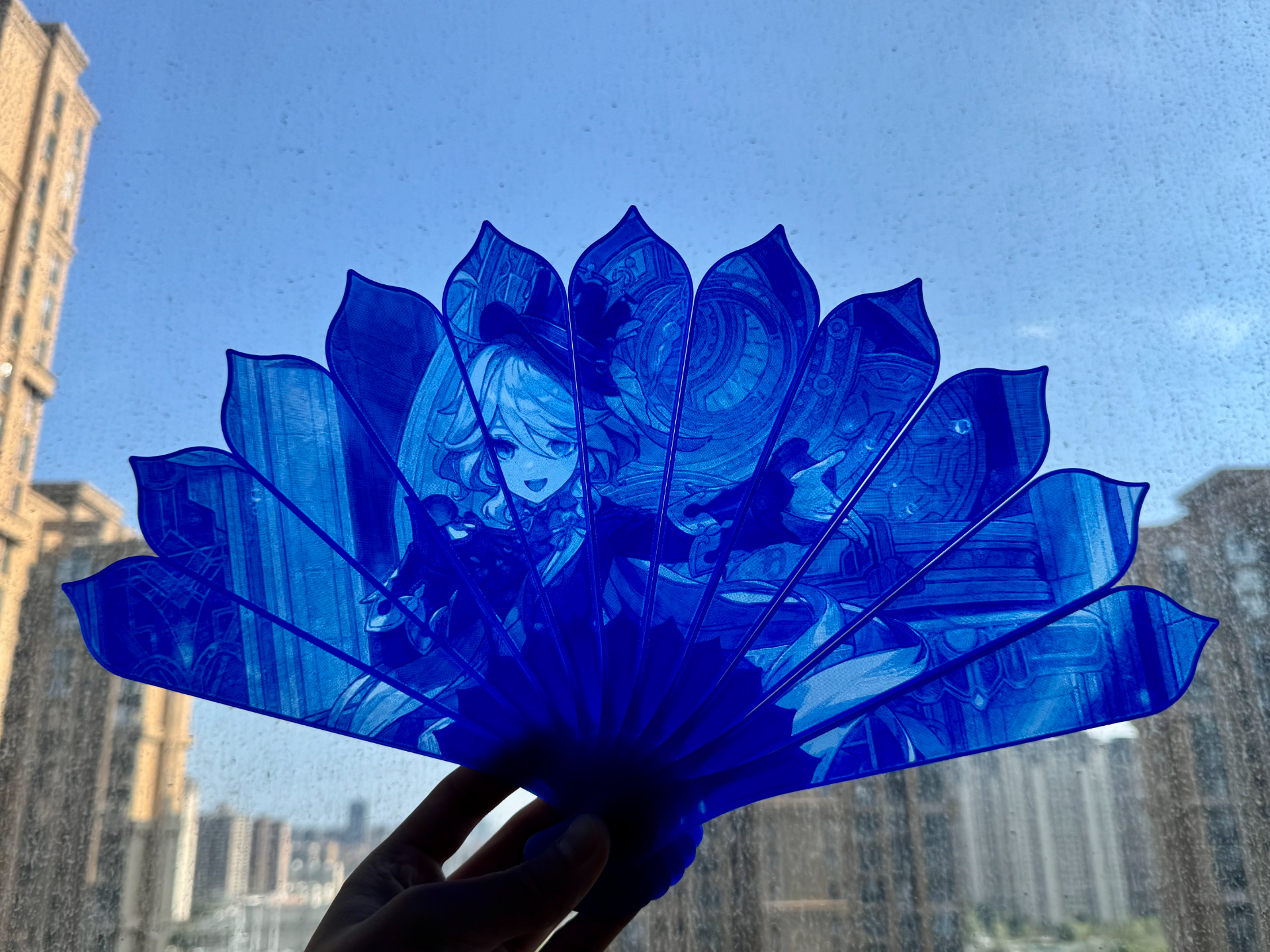 芙宁娜透光折扇