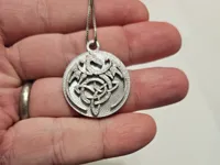 Celtic dragon medallion, 30mm diameter
