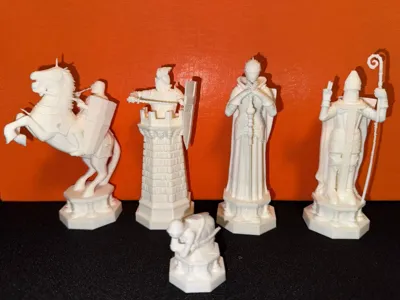 Schachfiguren im besonderen Design, dekorative Figur, Geschenk, Sammlerstück