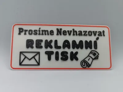 Nevhazovat reklamní tisk 
