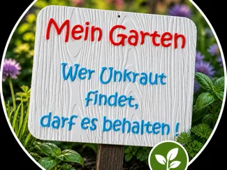 Mein Garten – dekoratives Gartenschild