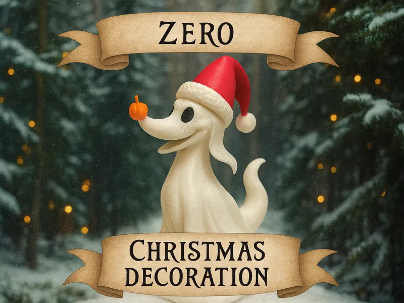 Christmas Zero Nightmare Before Christmas Fan Art