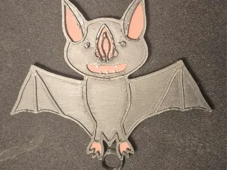 bat keychain/earrings