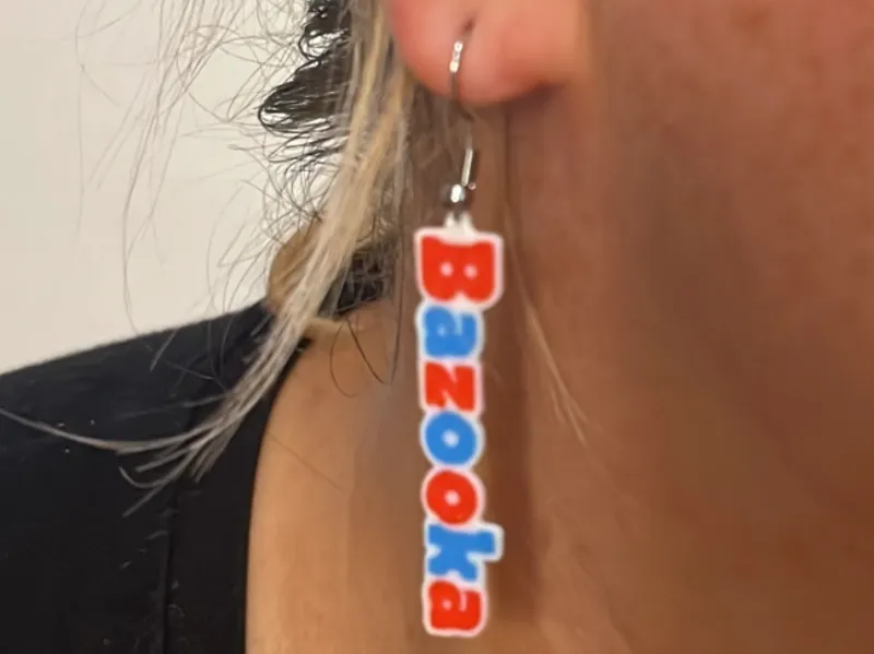 Bazooka Kaugummi Ohrring
