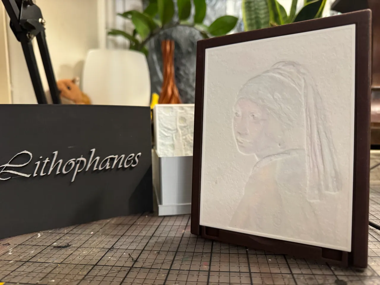 Vermeer's "Girl with a Pearl Earring" Color Litho view 2