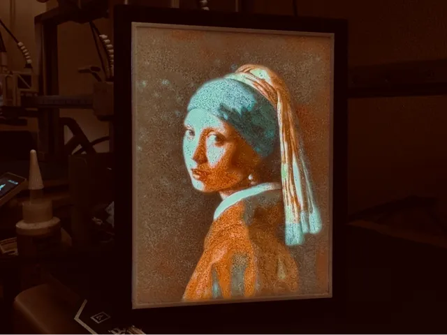 Vermeer's "Girl with a Pearl Earring" Color Litho