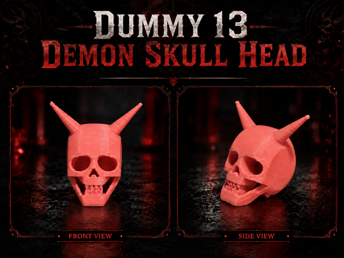 Dummy 13 Demon Skull Head