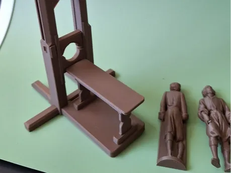 French Guillotine with victim