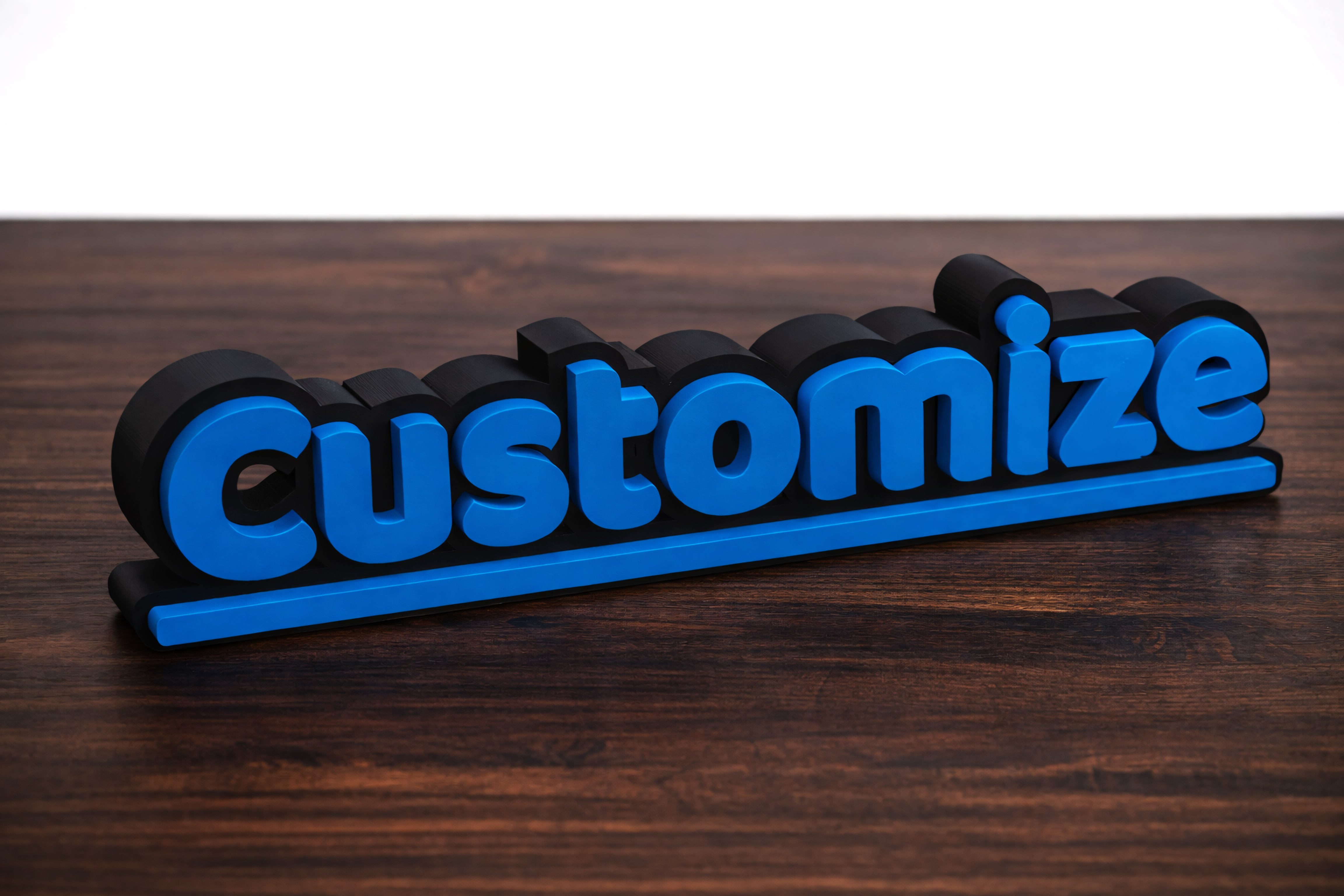 Parametric Desk Sign – Customizable Name Display - 1