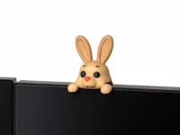 Monitor Osterhase (in Farbe)