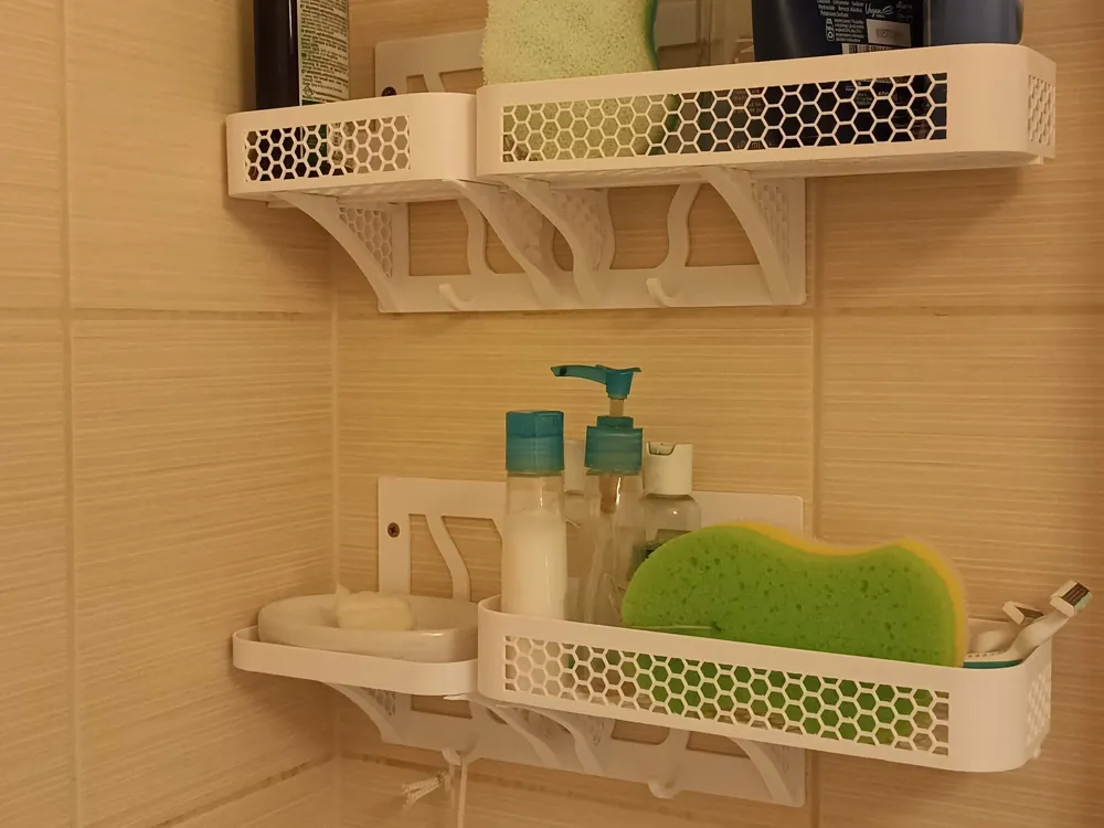 Modular shower shelf - Free 3D Print Model - MakerWorld