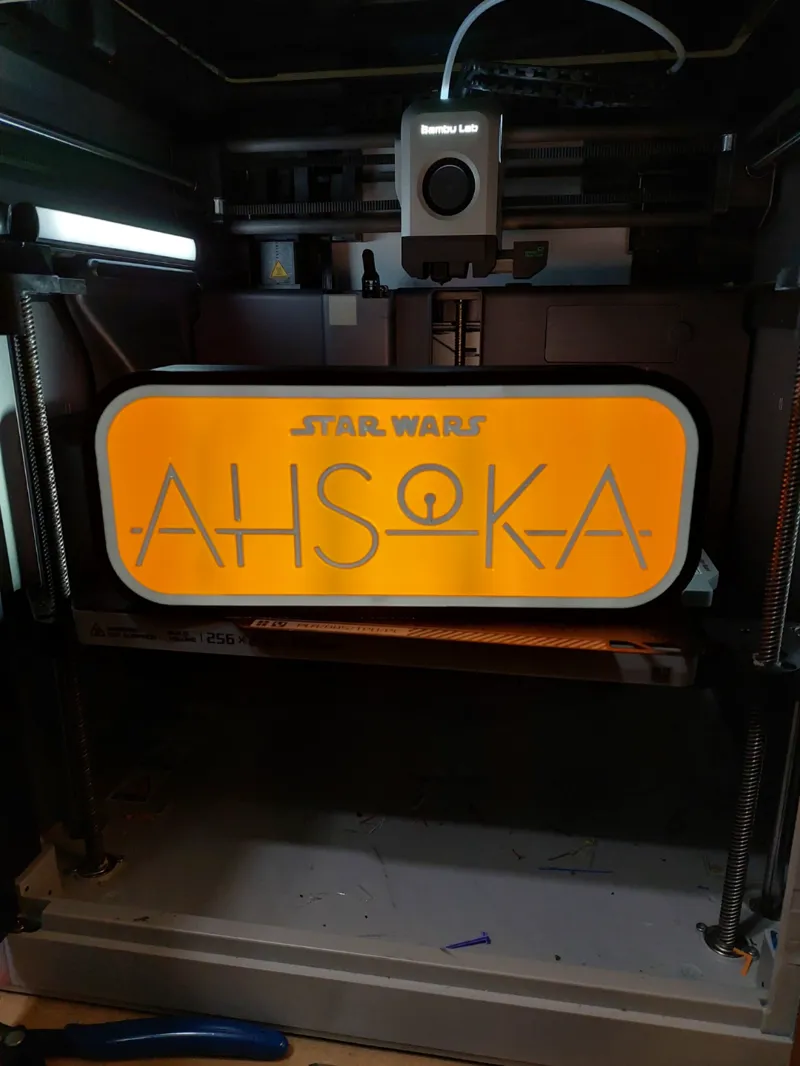 Ahsoka Star Wars LED light box