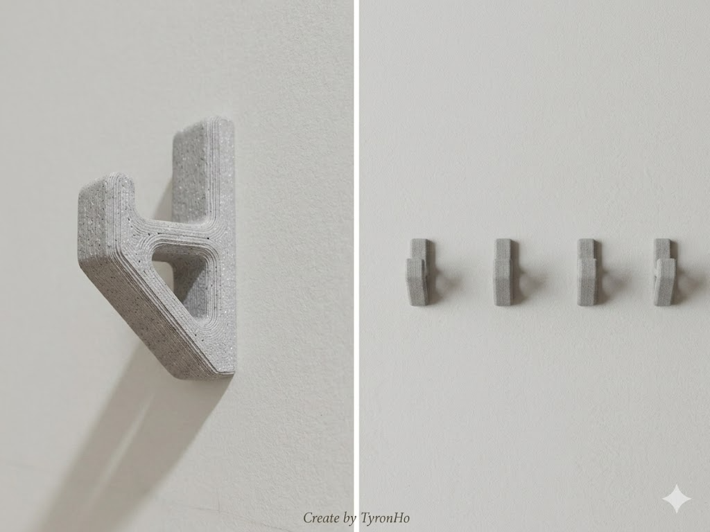 Minimalist Industrial Wall Hook / 簡約工業風多功能掛勾