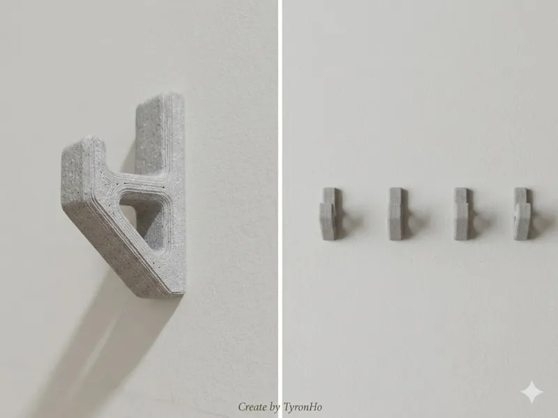 Minimalist Industrial Wall Hook / 簡約工業風多功能掛勾