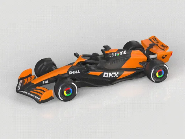 【McLaren】迈凯伦2024款F1赛车 MCL38涂装 2024赛季冠军车 组装/轮胎可动