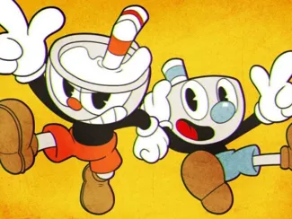 Cuphead and Mugman keychain