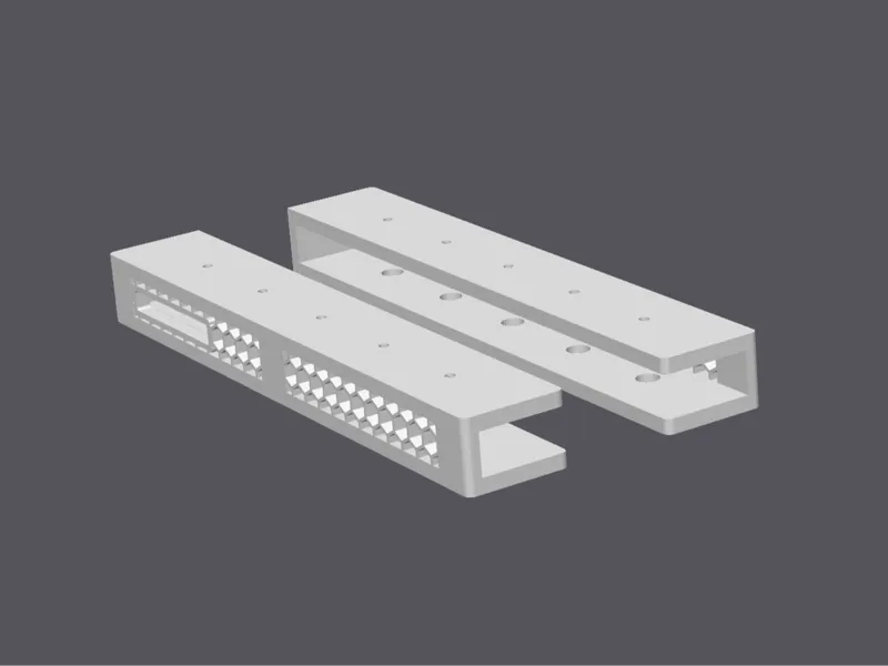 Underdesk holder mount for Apple MacBook Air 13 M3